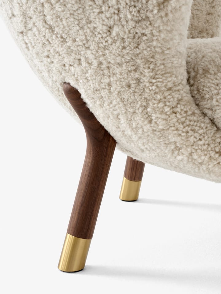 Fauteuil Little Petra VB1 Limited Edition, Noyer, laiton-Moonlight &Tradition