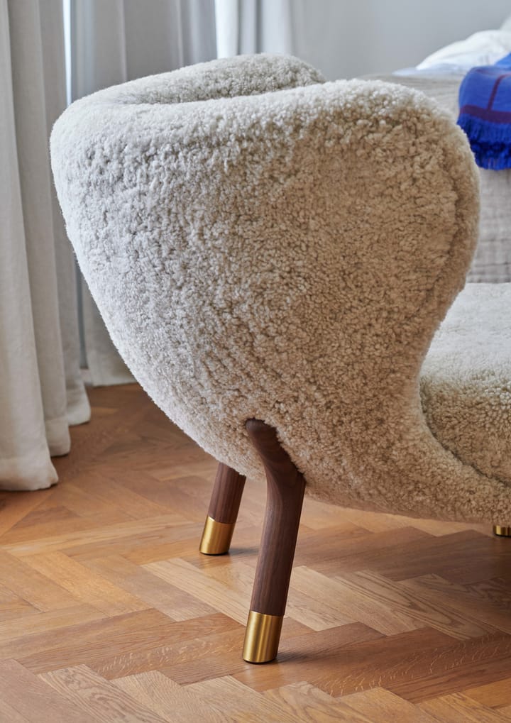 Fauteuil Little Petra VB1 Limited Edition, Noyer, laiton-Moonlight &Tradition