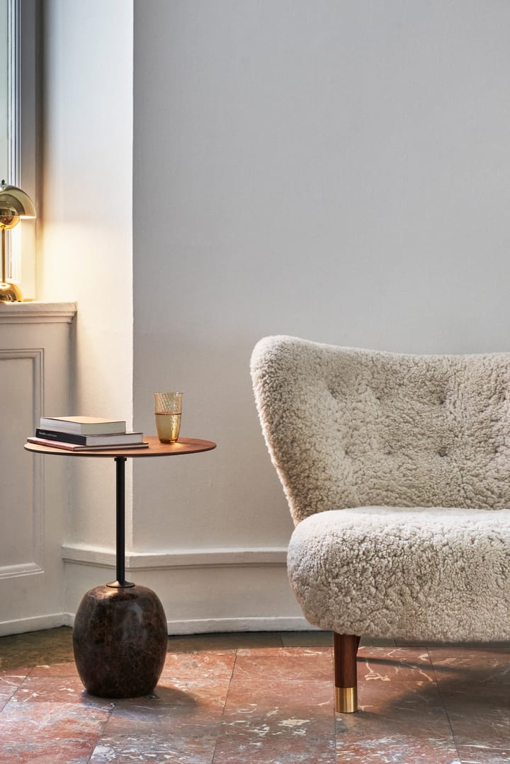Fauteuil Little Petra VB1 Limited Edition, Noyer, laiton-Moonlight &Tradition