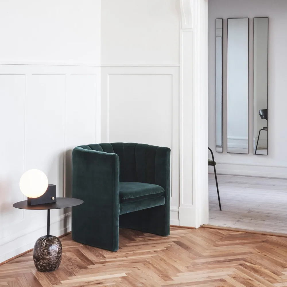 Fauteuil Loafer SC23 f, tissu karakorum ivory &Tradition