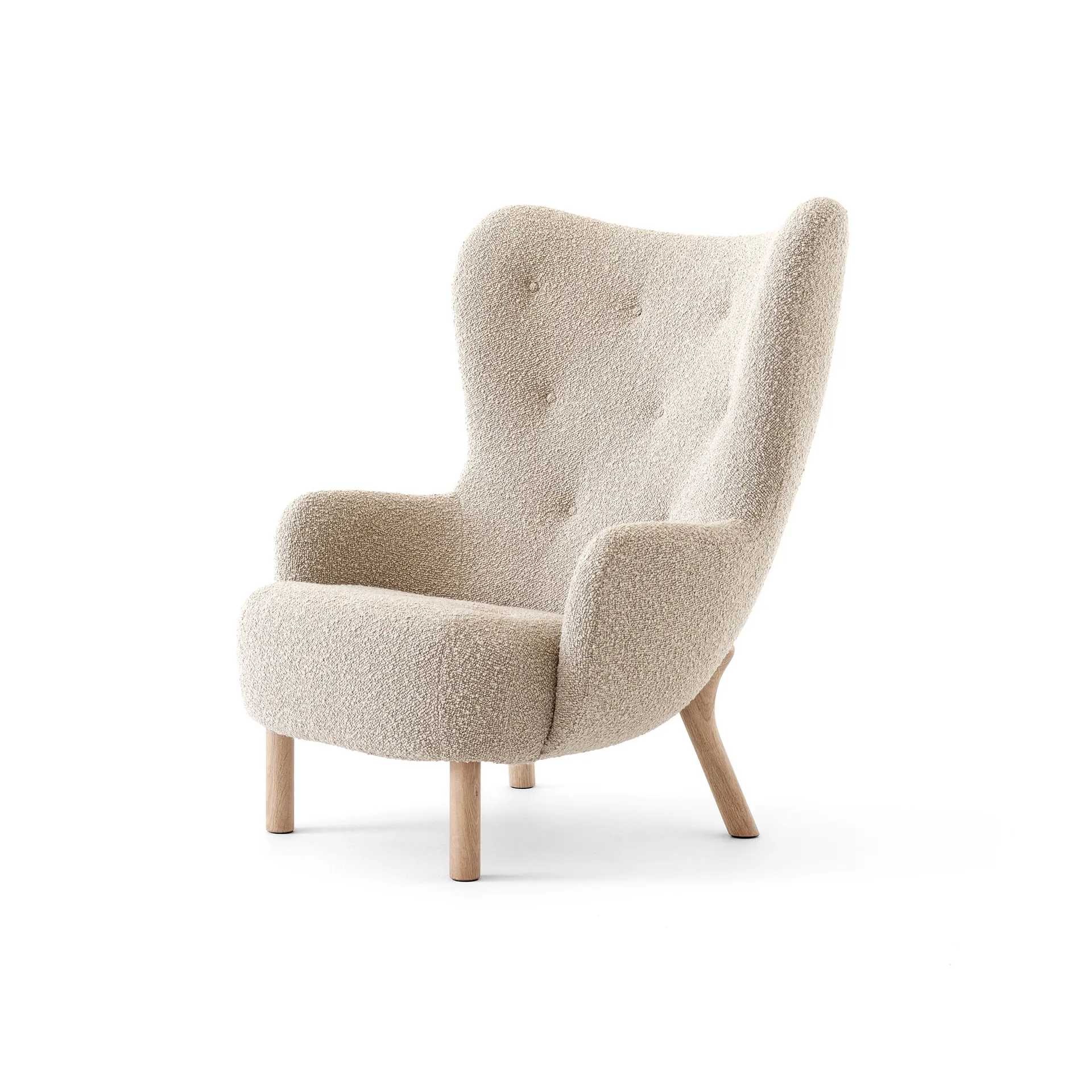 Fauteuil Petra VB3 High, Chêne huilé-Karakorum 003 &Tradition