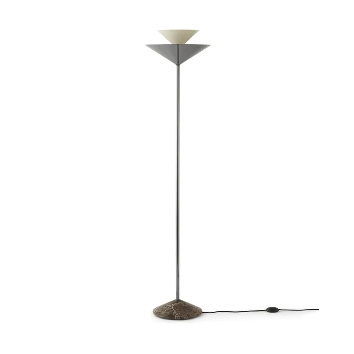 Gio LN 28 lampadaire - Chrome foncé, marmo - &Tradition