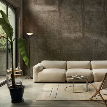 Gio LN 28 lampadaire - Chrome foncé, marmo - &Tradition