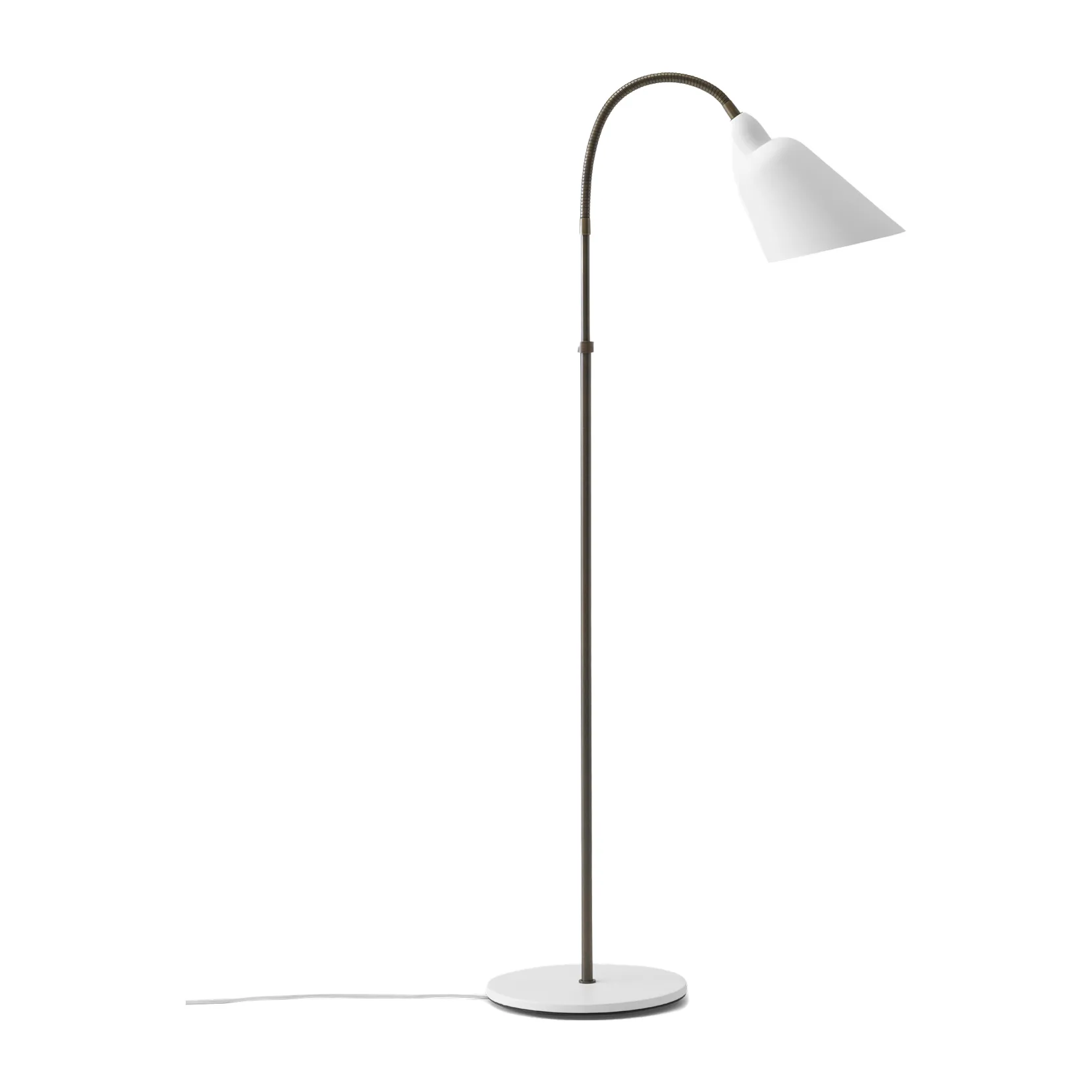 Lampadaire Bellevue AJ7 Anniversary Edition, White-bronzed brass &Tradition