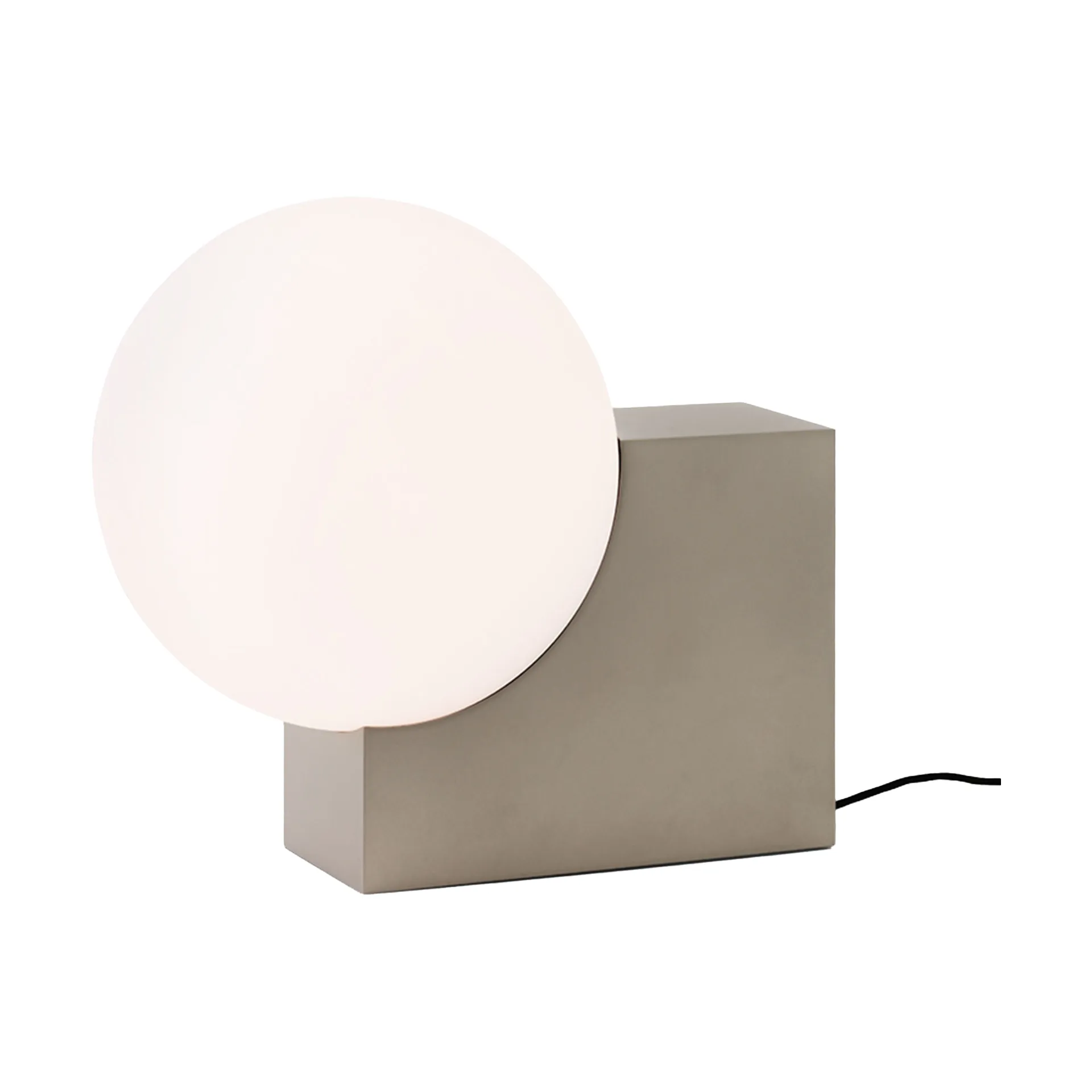 Lampadaire Journey SHY4, Acier brossé-verre opale &Tradition