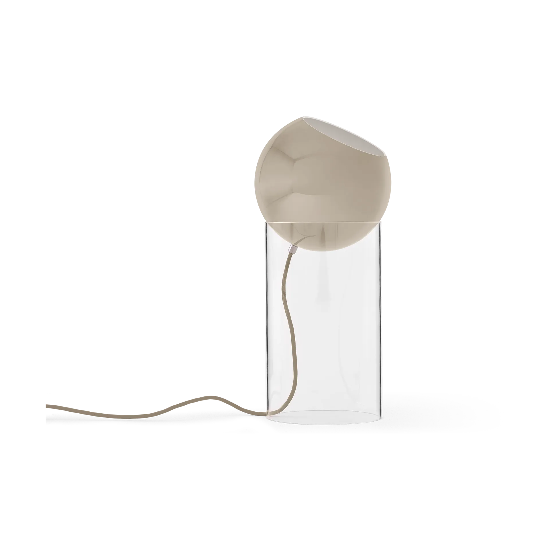 Lampadaire Topan VP14 46,5 cm, Clear-grey beige &Tradition