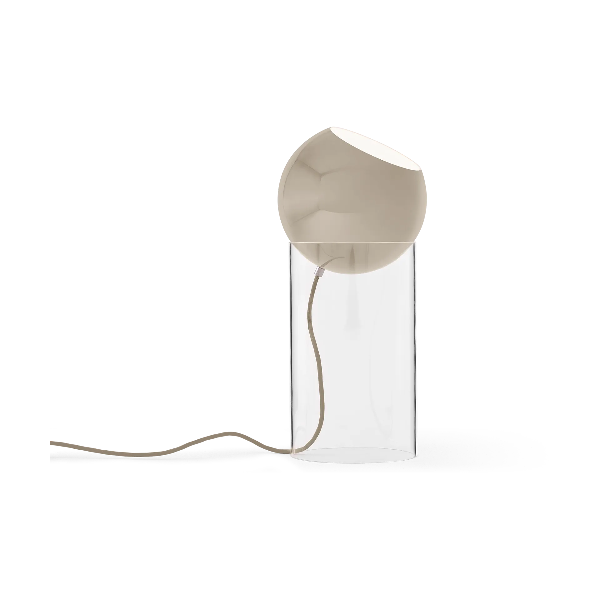 Lampadaire Topan VP14 46,5 cm, Clear-grey beige &Tradition
