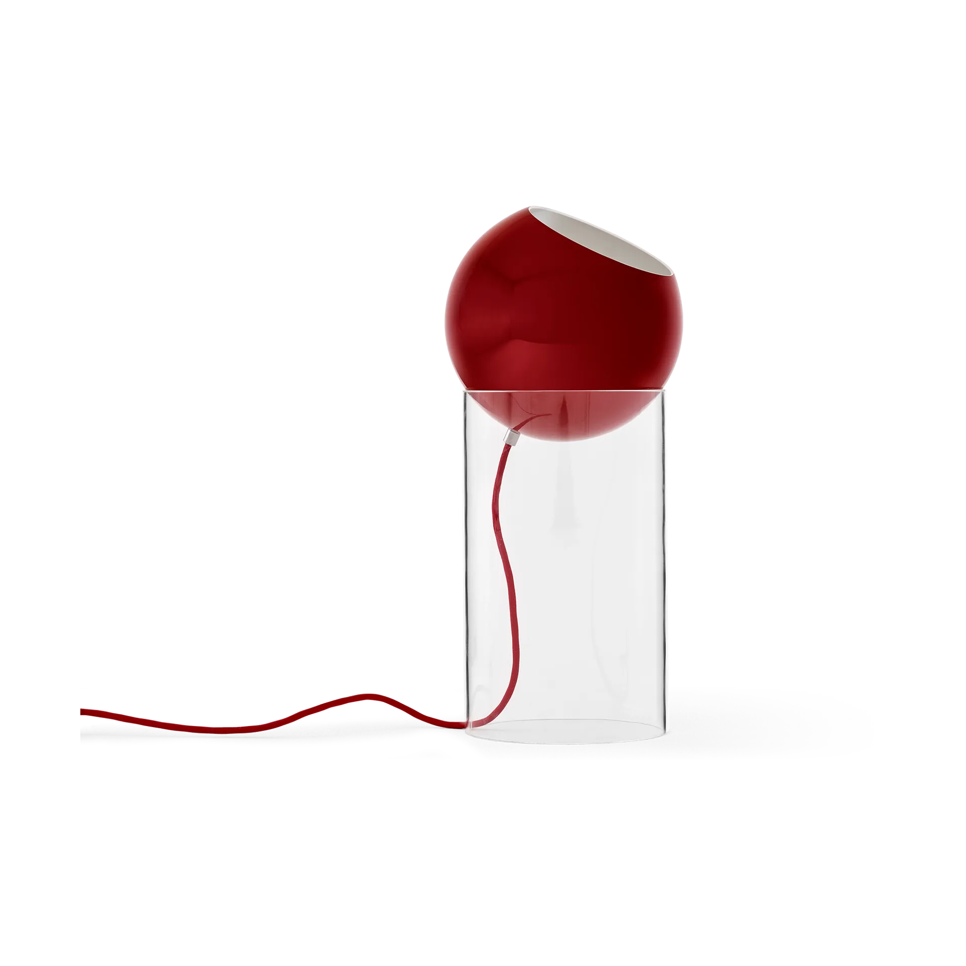 Lampadaire Topan VP14 46,5 cm, Clear-vermilion red &Tradition