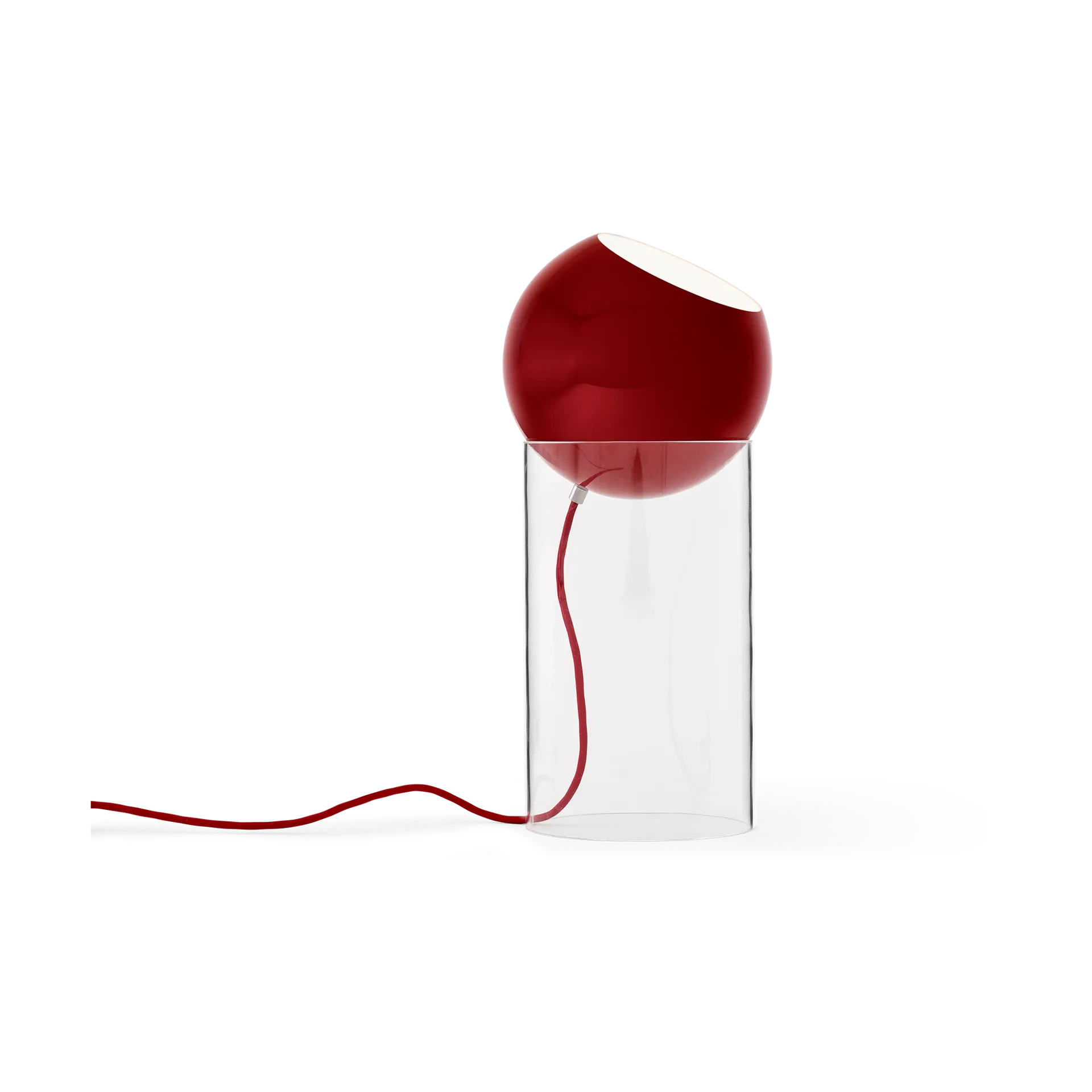 Lampadaire Topan VP14 46,5 cm, Clear-vermilion red &Tradition