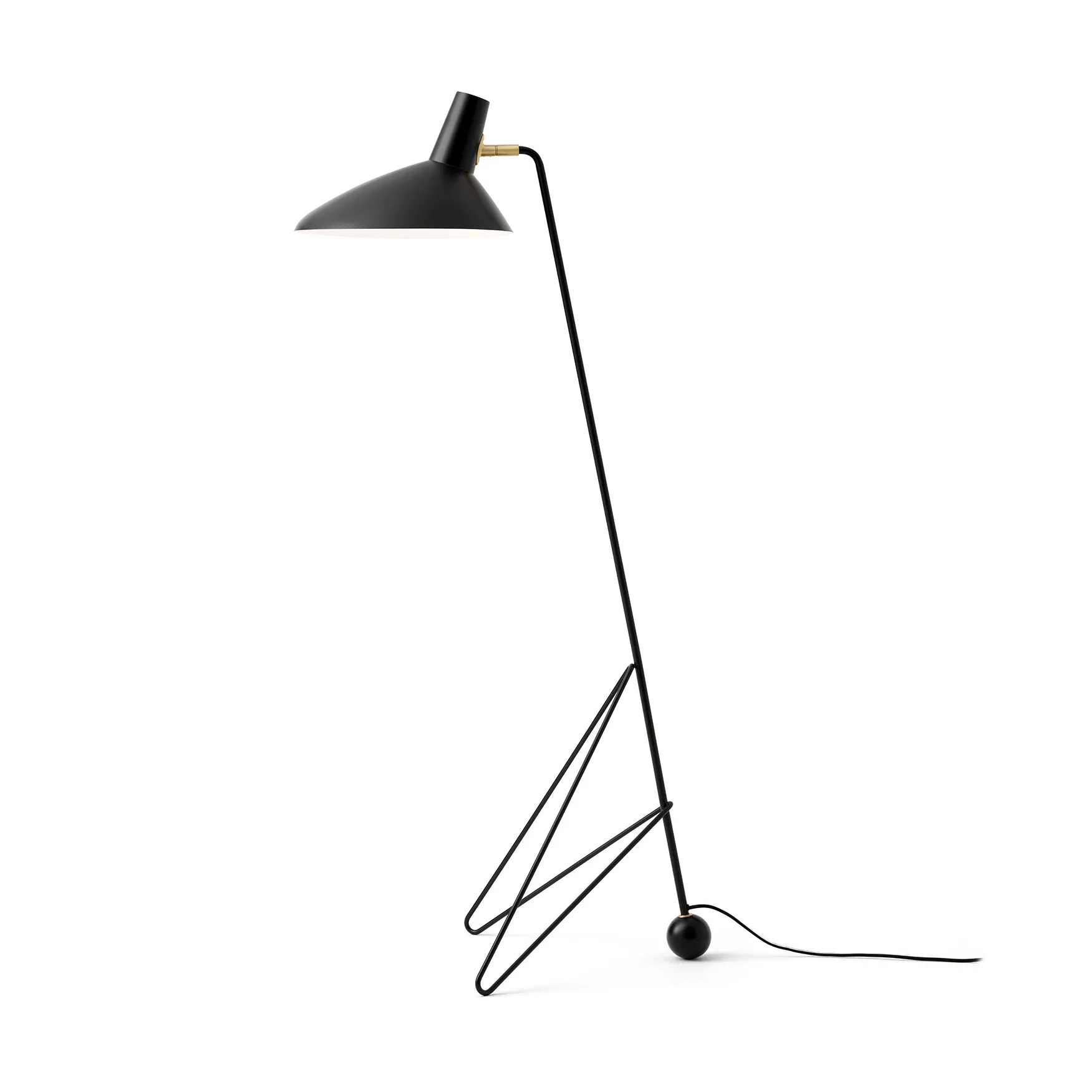 Lampadaire tripode HM8, Matt black &Tradition