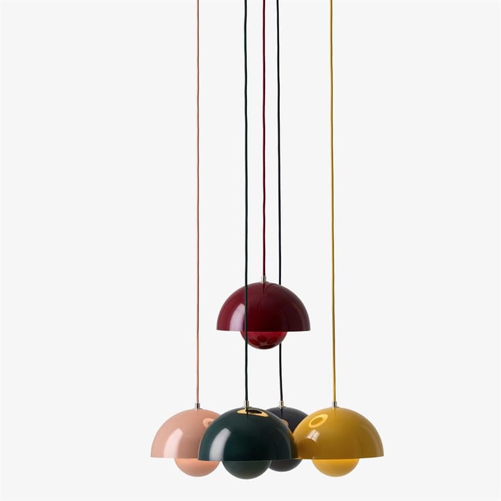 Lampe à suspension FlowerPot VP1 - beige-rouge - &Tradition