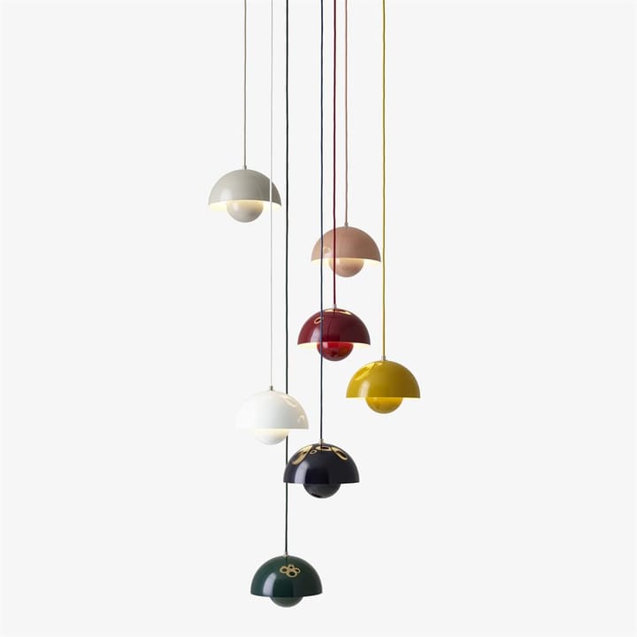 Lampe à suspension FlowerPot VP1 - beige-rouge - &Tradition