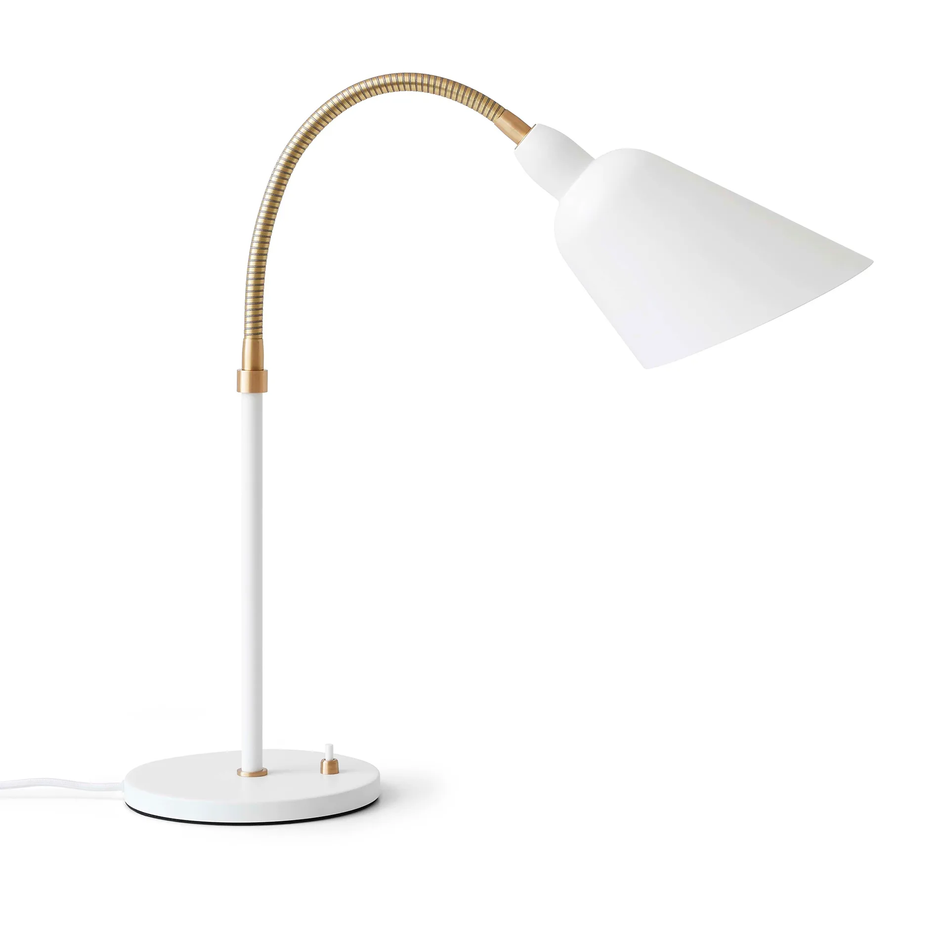 Lampe de table Bellevue AJ8, Blanc-laiton &Tradition