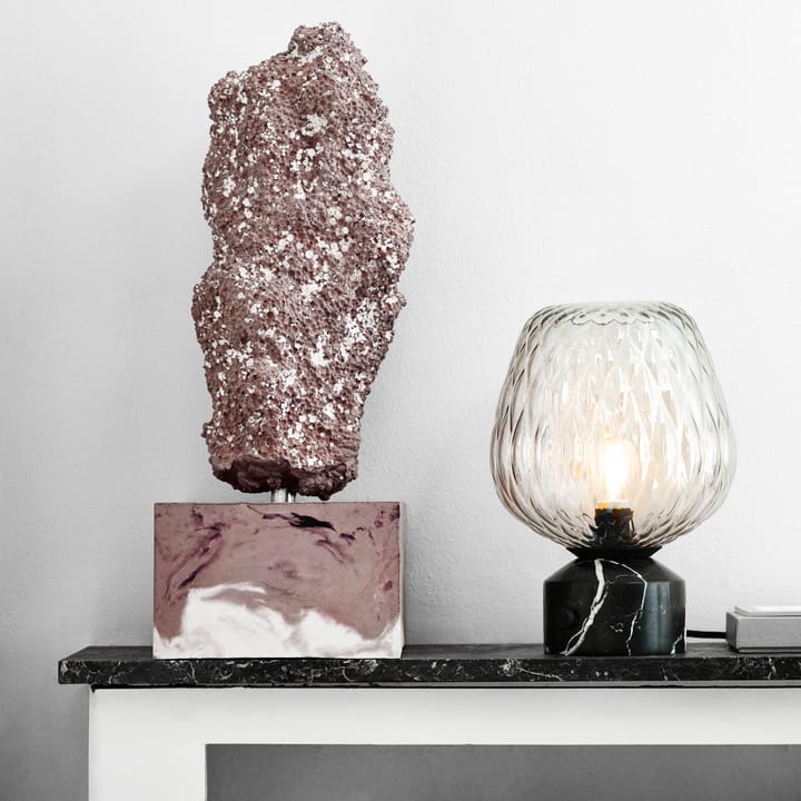 Lampe de table Blown SW6, Noir Marbre &Tradition