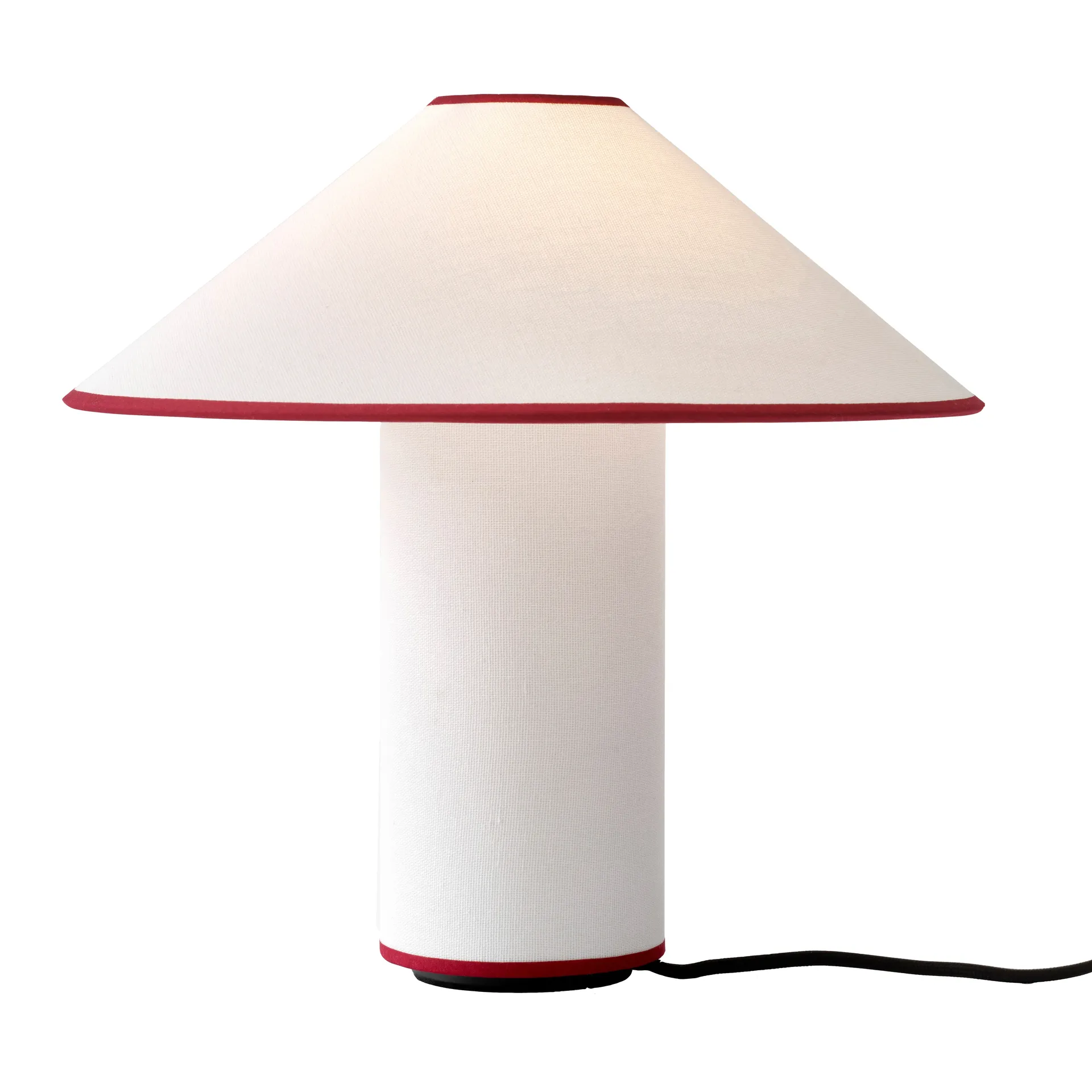 Lampe de table Colette ATD6, blanc et merlot &Tradition