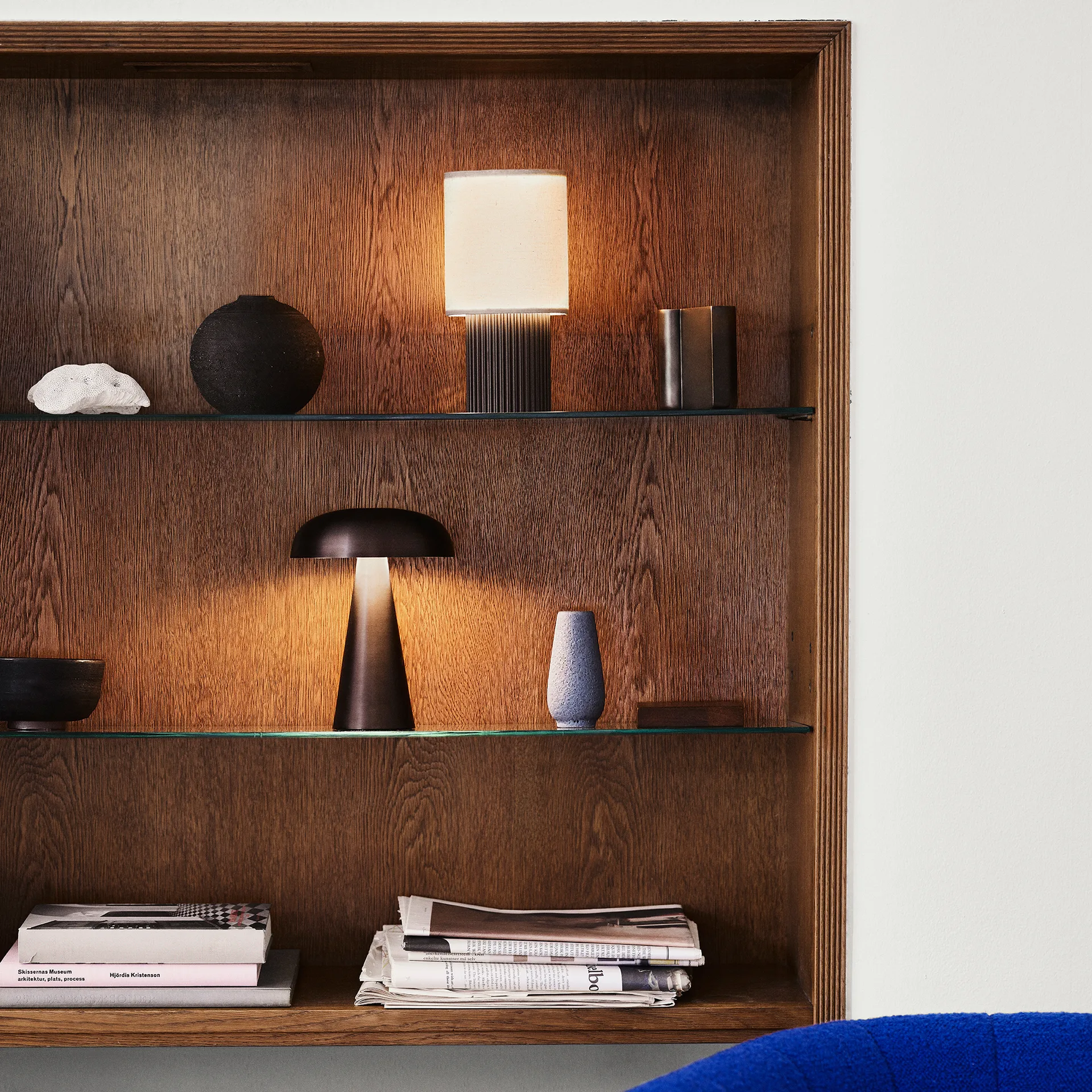 Lampe de table Como portable SC53, Bronzed brass &Tradition