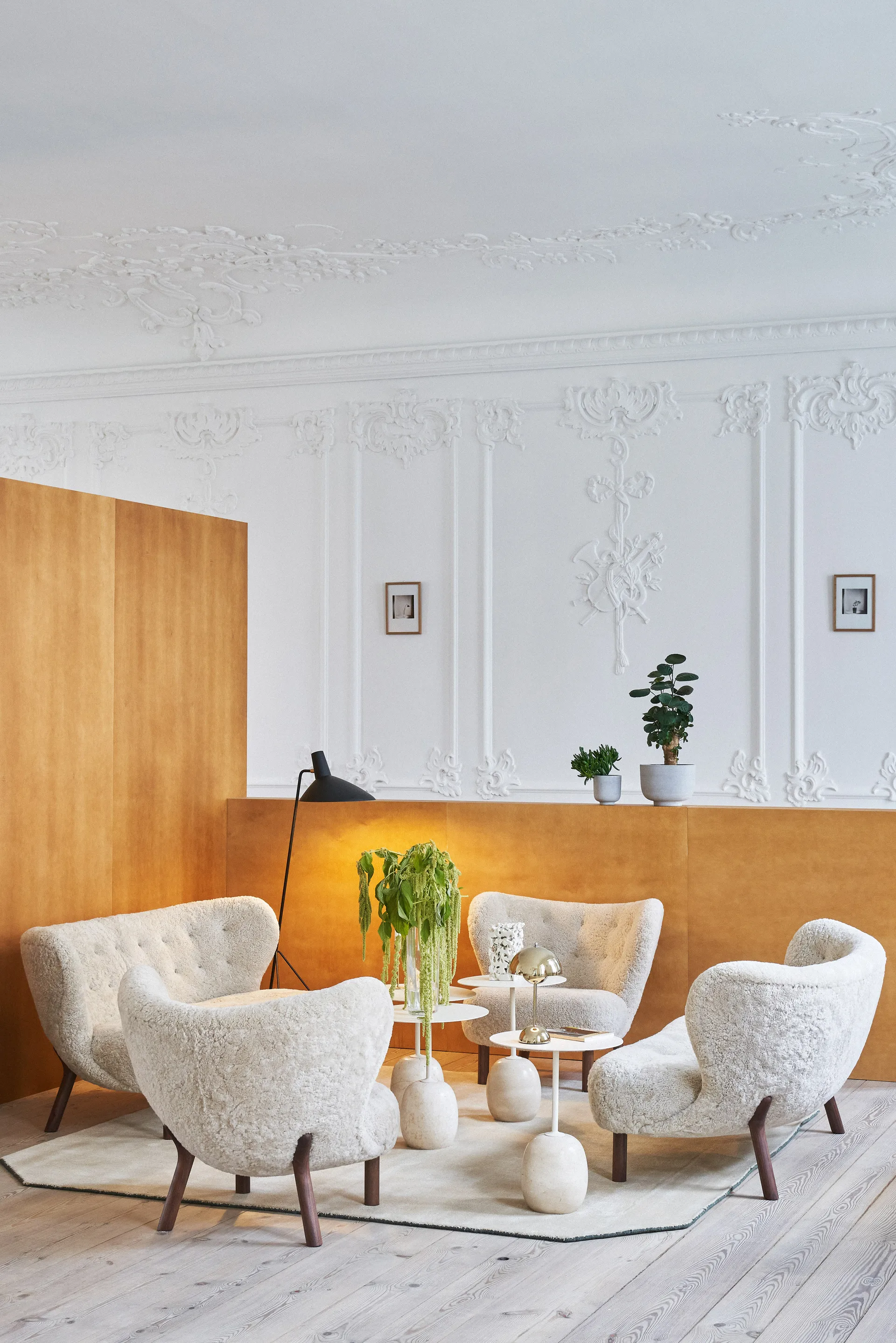 Lampe de table Flowerpot portable VP9, Brass &Tradition