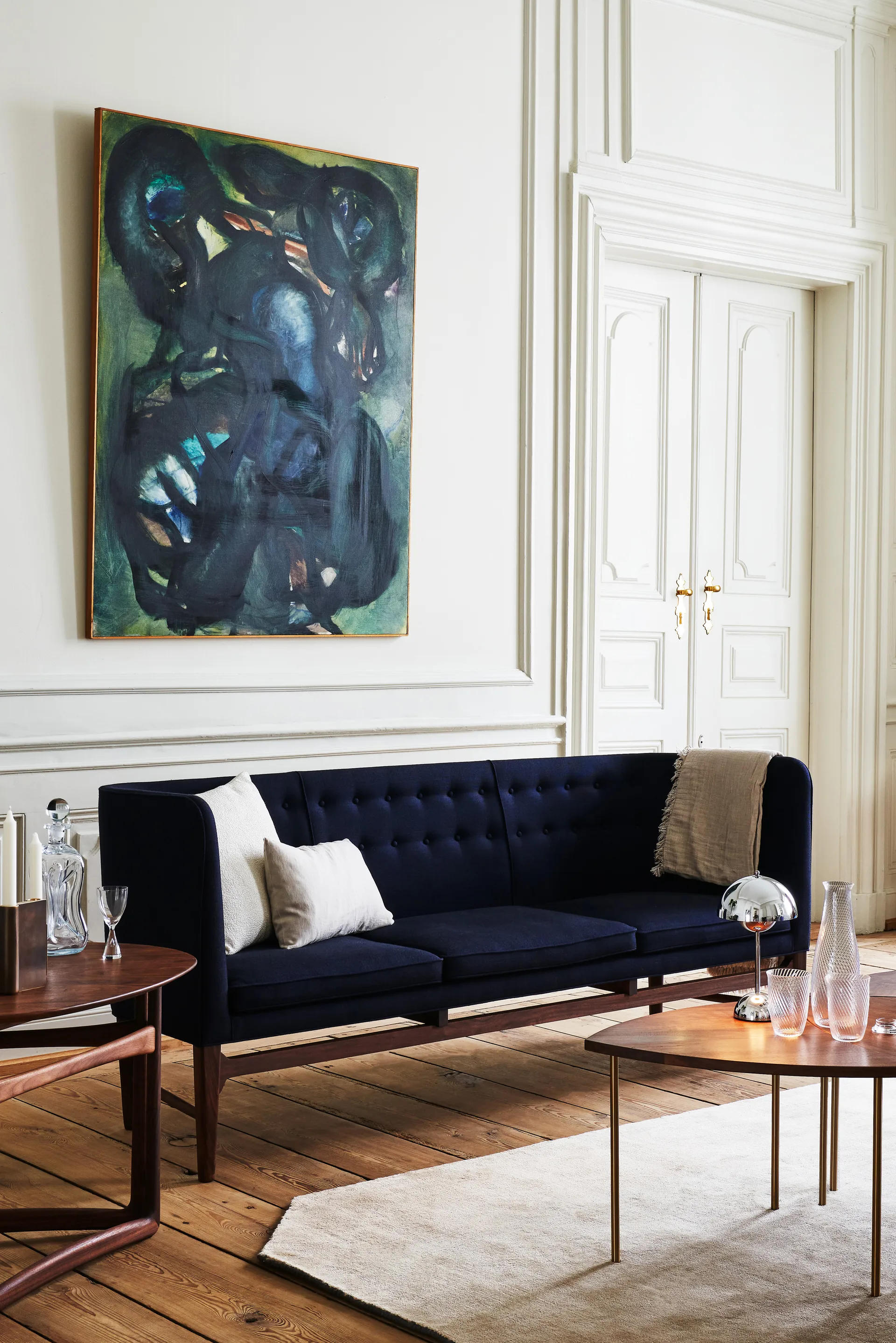 Lampe de table Flowerpot portable VP9, Chrome &Tradition