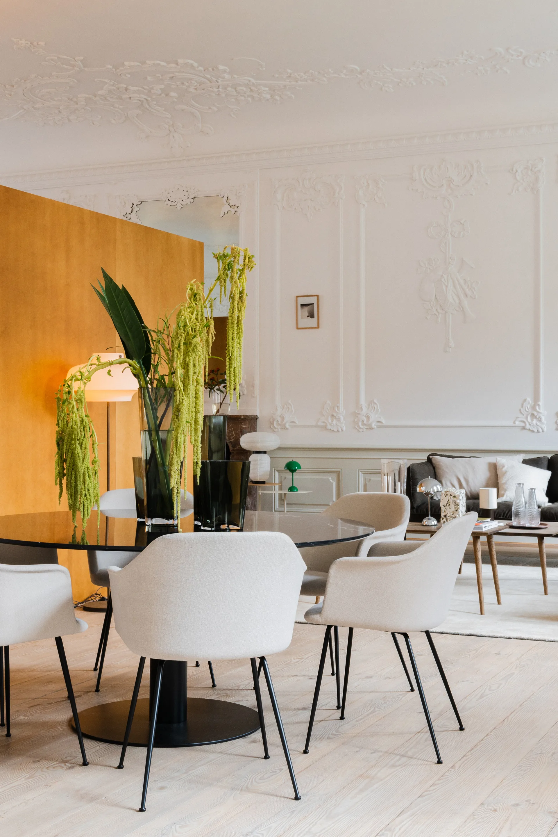 Lampe de table Flowerpot portable VP9, Chrome &Tradition