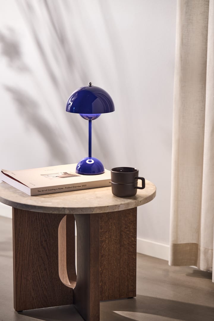 Lampe de table Flowerpot portable VP9 - Cobalt blue - &Tradition