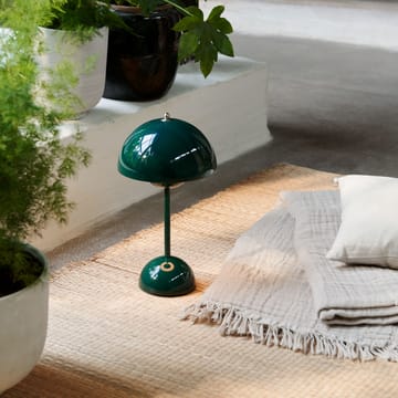 Lampe de table Flowerpot portable VP9 - Dark green - &Tradition