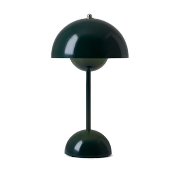 Lampe de table Flowerpot portable VP9 - Dark green - &Tradition