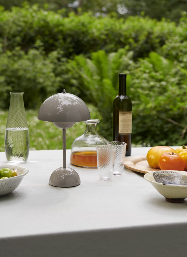 Lampe de table Flowerpot portable VP9 - Grey beige - &Tradition