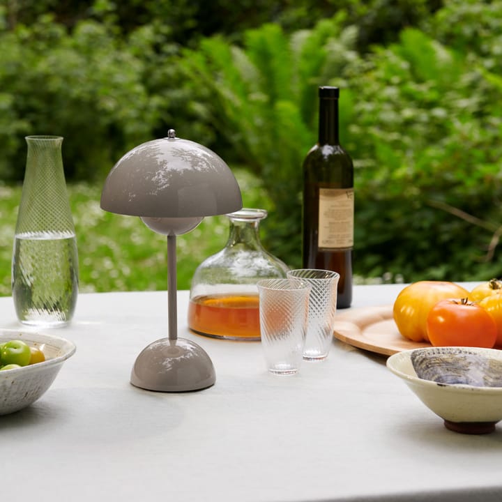 Lampe de table Flowerpot portable VP9 - Grey beige - &Tradition