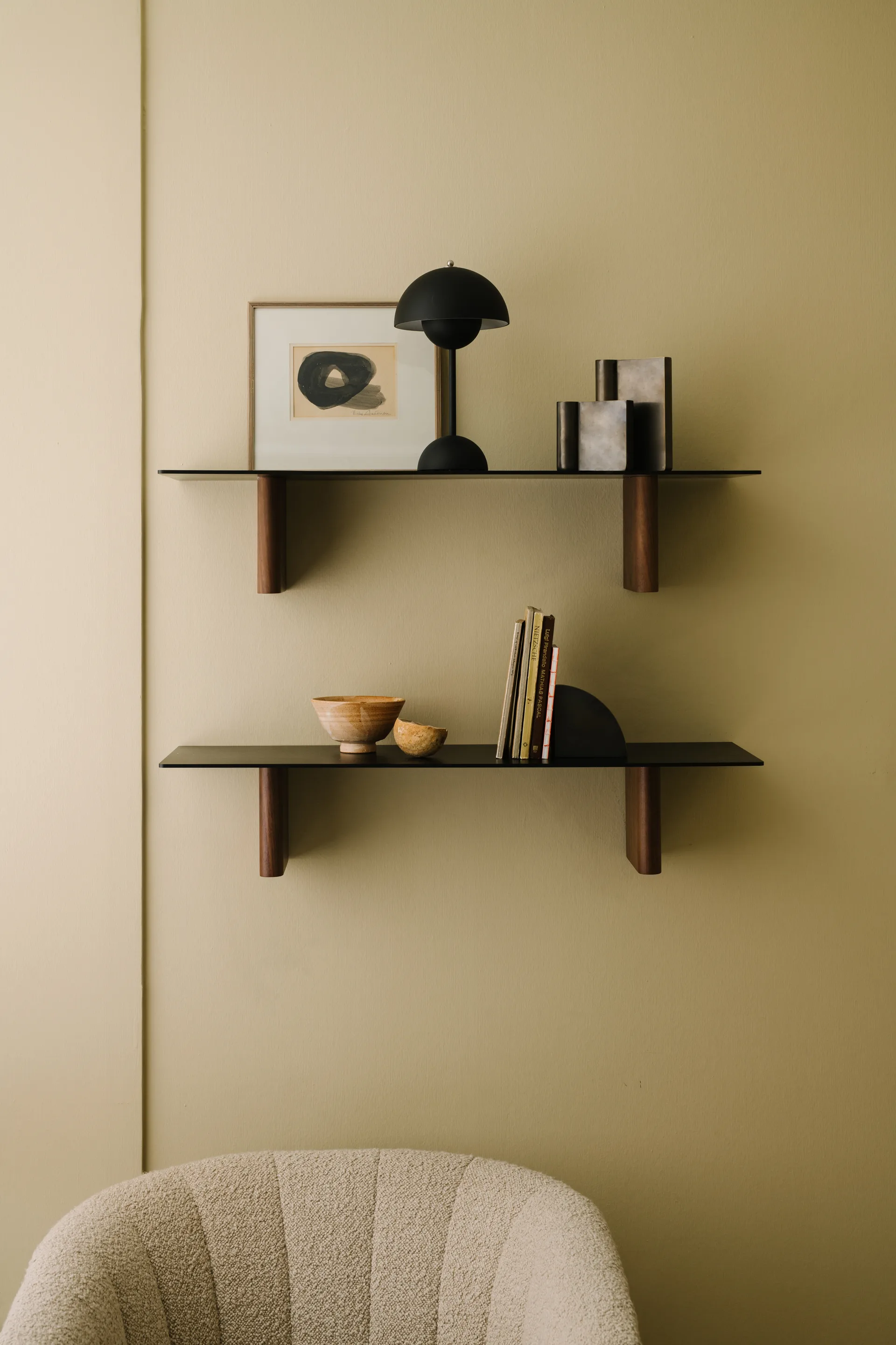 Lampe de table Flowerpot portable VP9, Matt black &Tradition