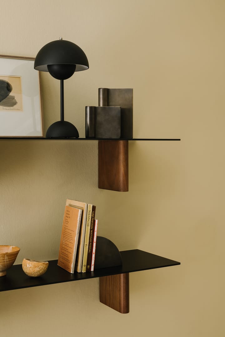 Lampe de table Flowerpot portable VP9, Matt black &Tradition