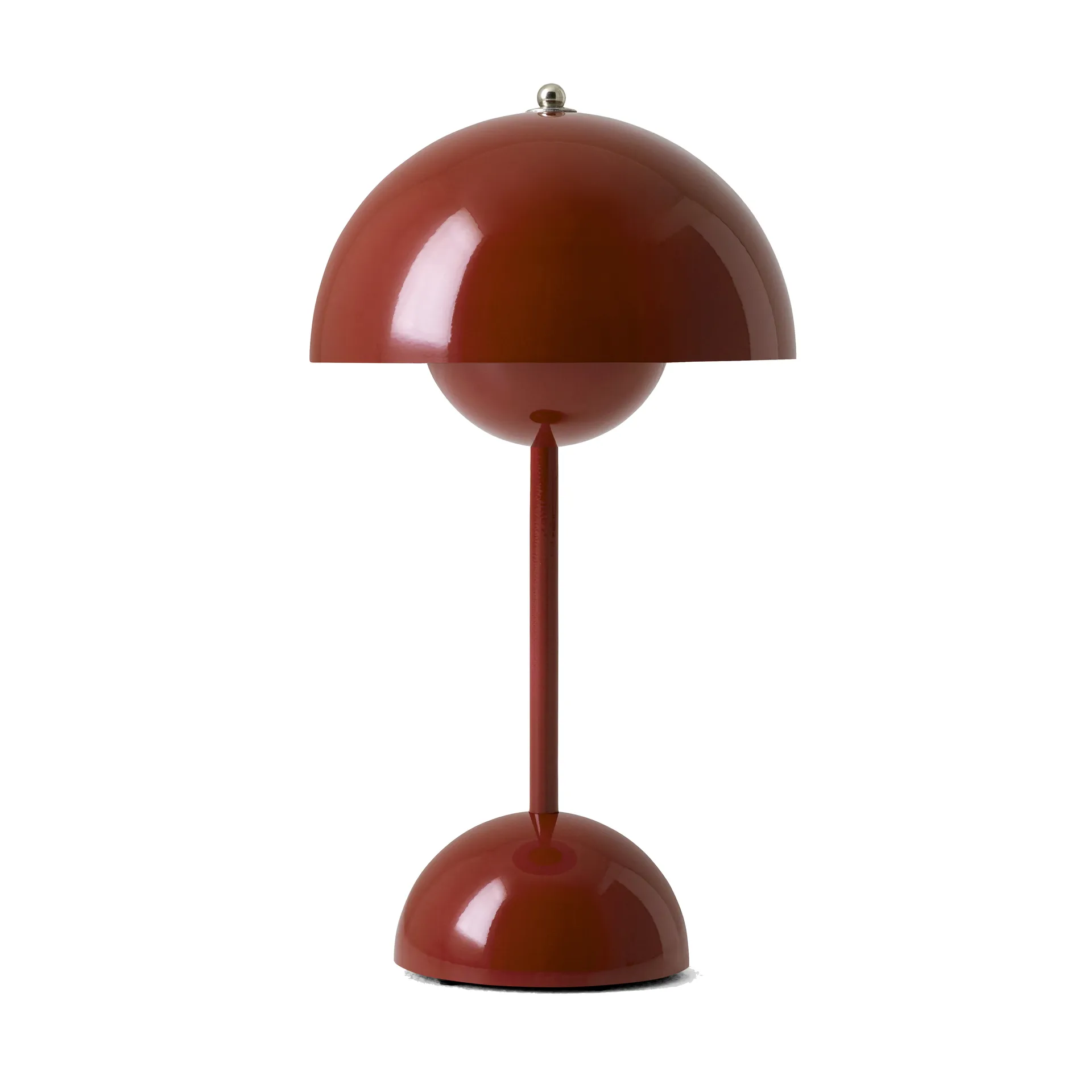 Lampe de table Flowerpot portable VP9, Red brown &Tradition