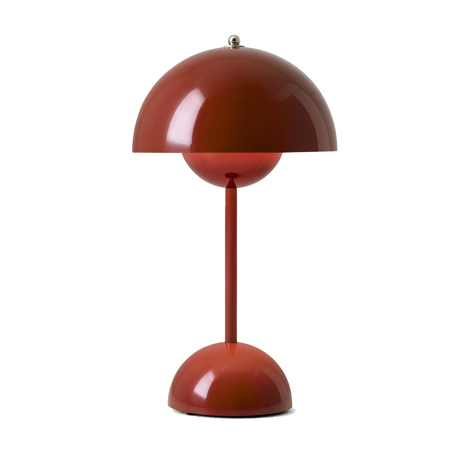 Lampe de table Flowerpot portable VP9, Red brown &Tradition