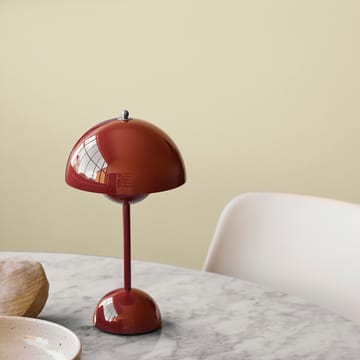 Lampe de table Flowerpot portable VP9 - Red brown - &Tradition
