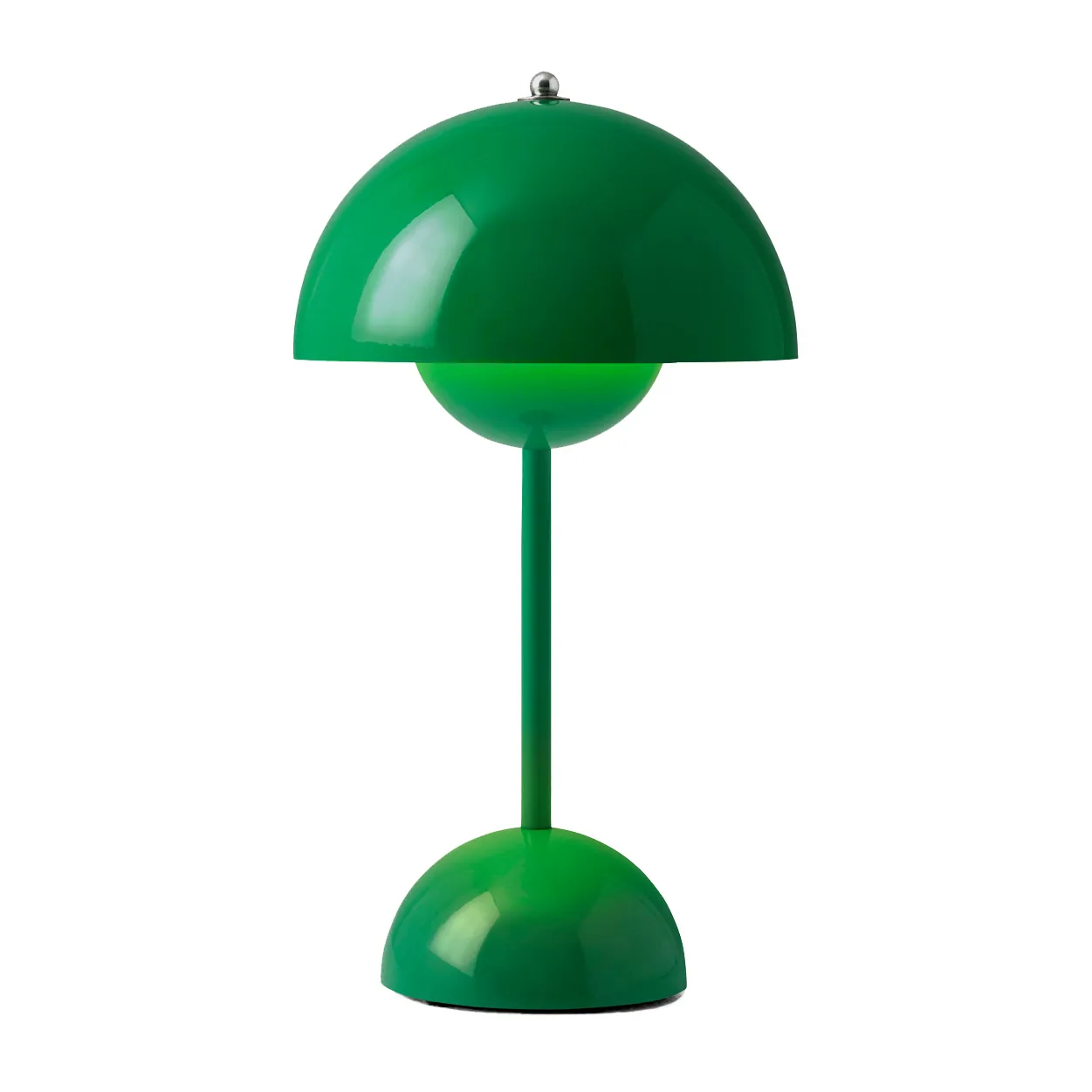Lampe de table Flowerpot portable VP9, Signal green &Tradition