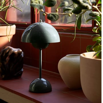 Lampe de table Flowerpot portable VP9 - Stone blue - &Tradition