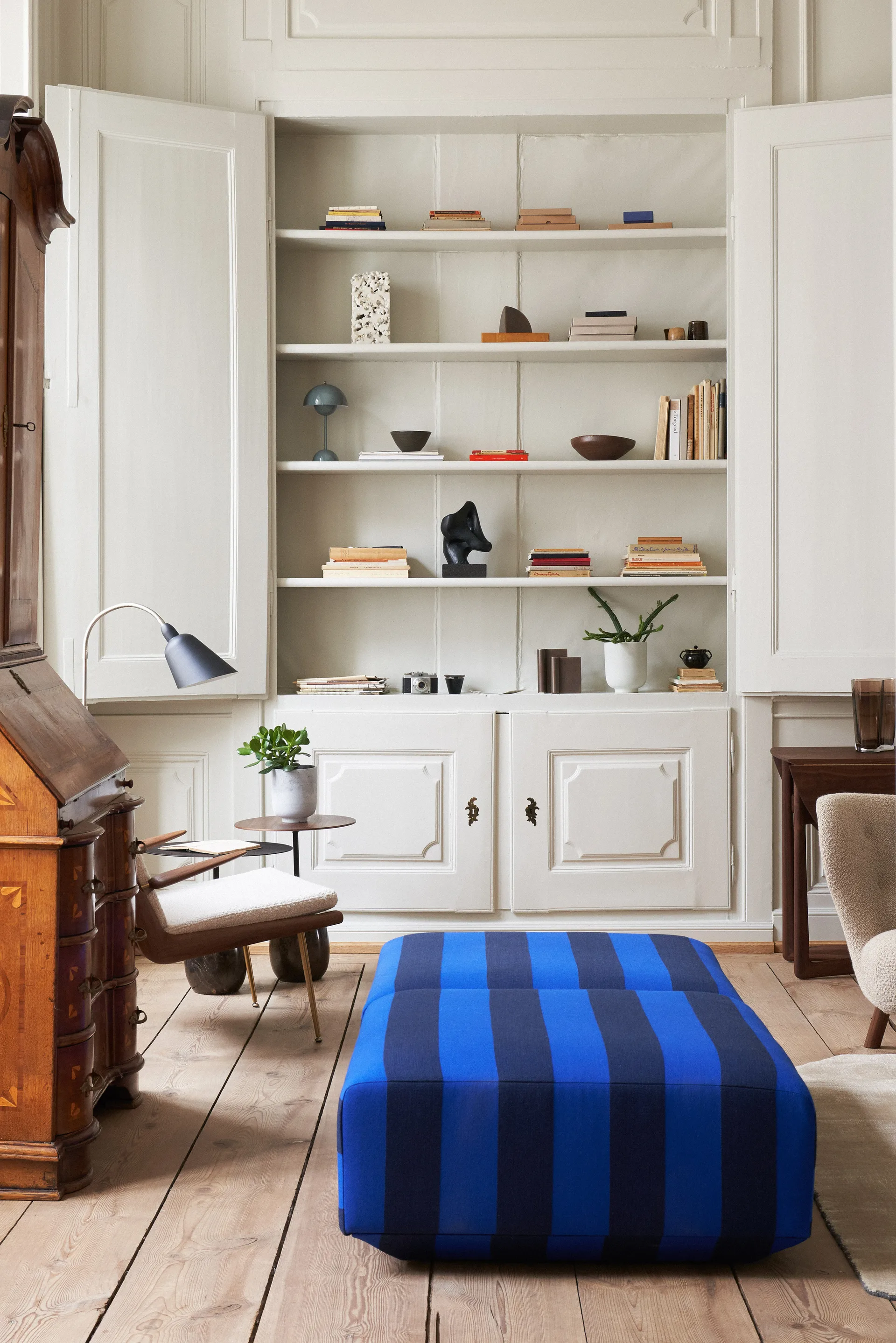 Lampe de table Flowerpot portable VP9, Stone blue &Tradition