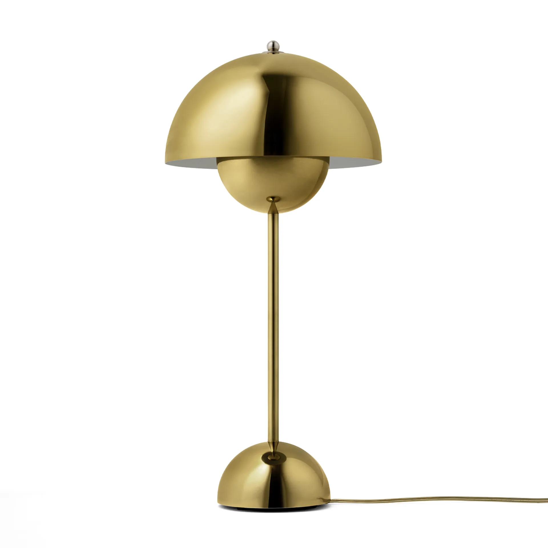 Lampe de table FlowerPot VP3, Brass-plated &Tradition