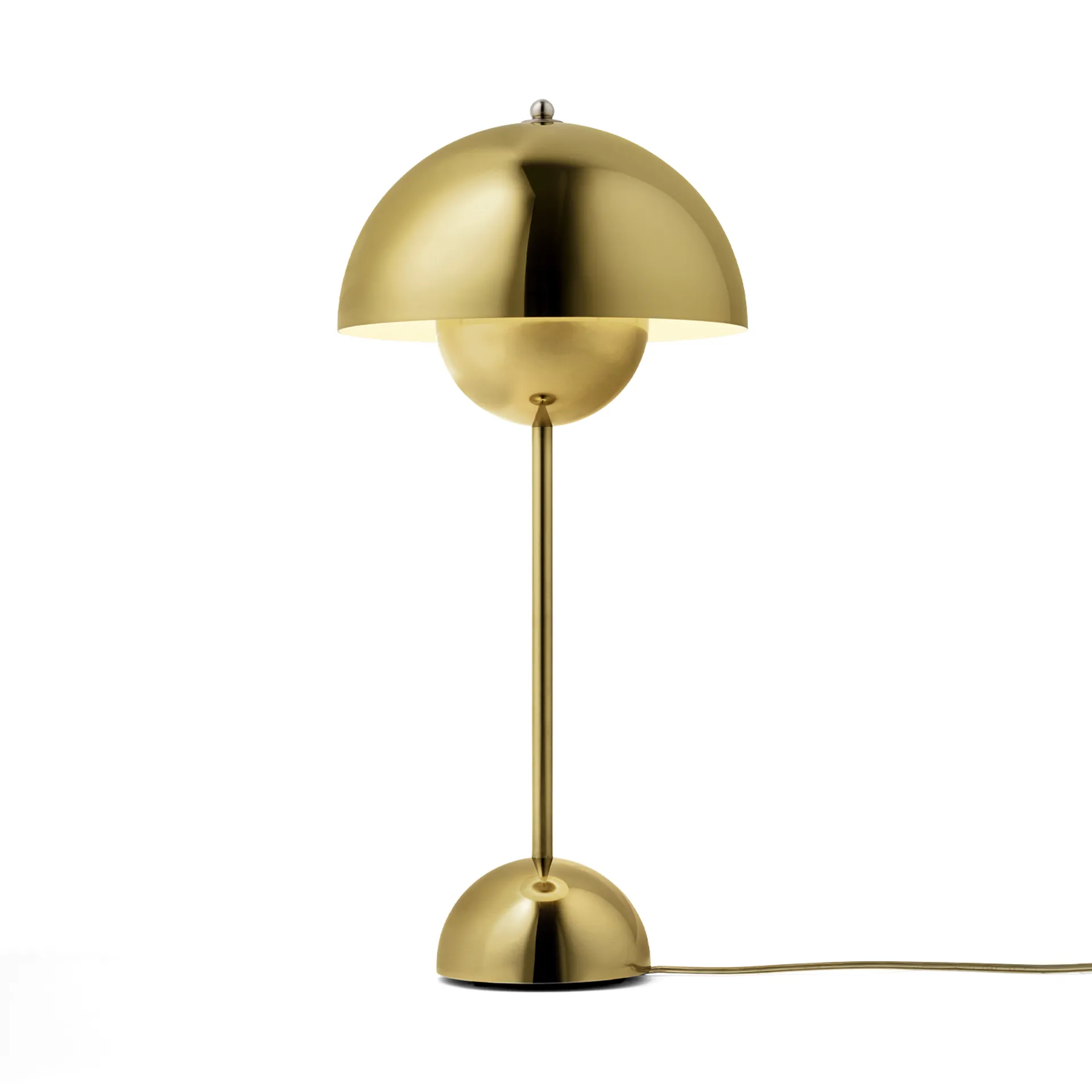 Lampe de table FlowerPot VP3, Brass-plated &Tradition