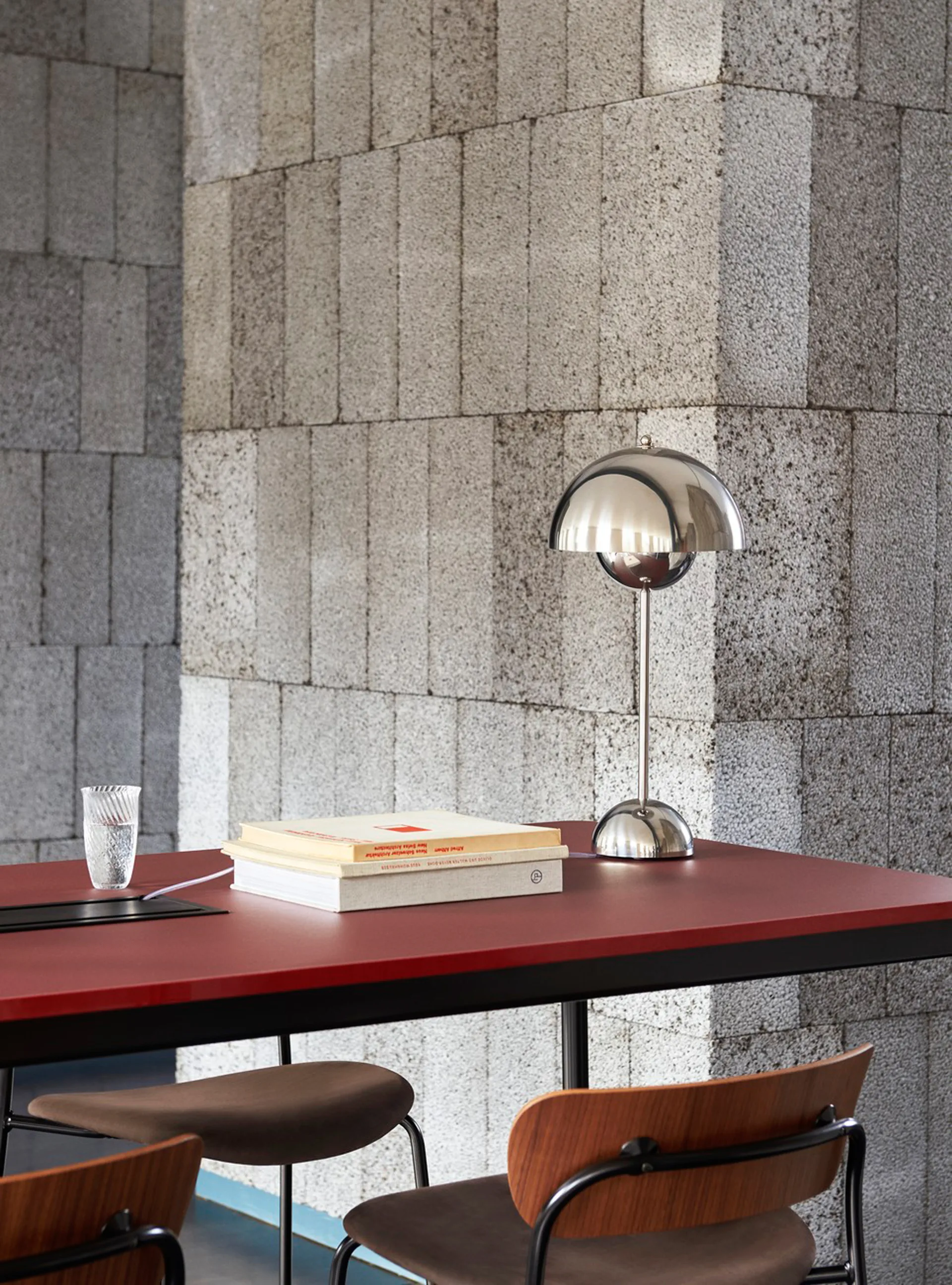 Lampe de table FlowerPot VP3, Chrome-plated &Tradition