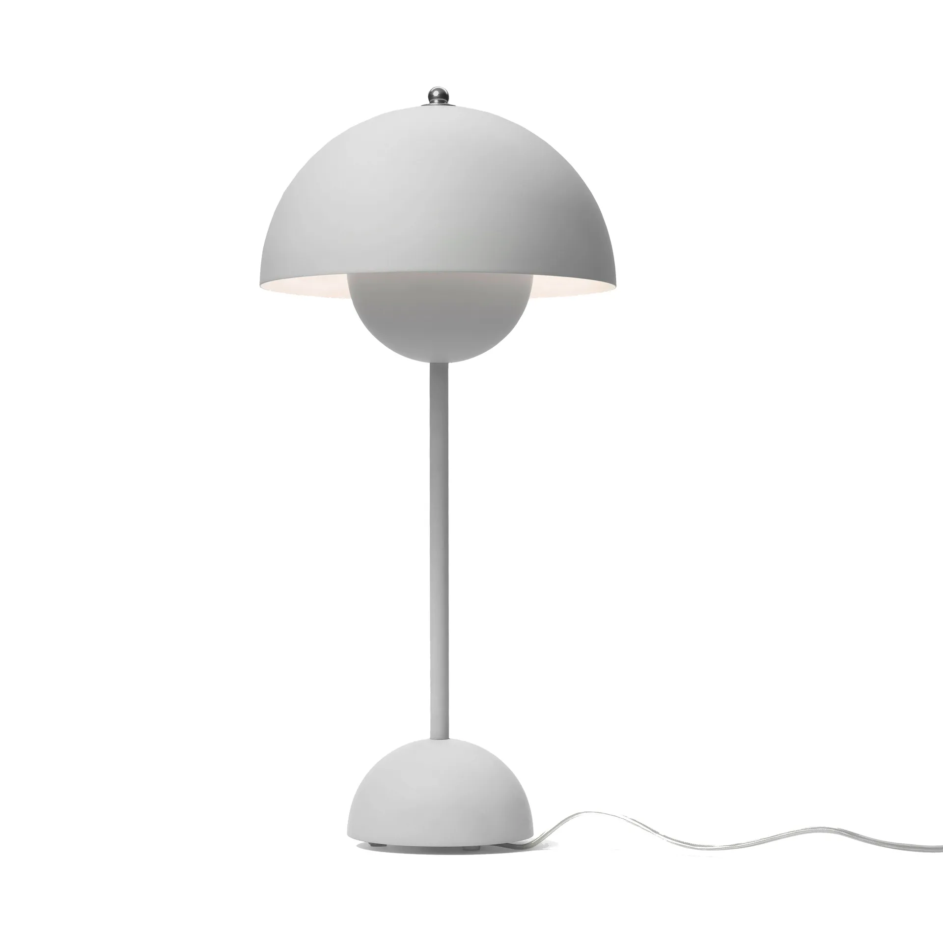 Lampe de table FlowerPot VP3, gris clair &Tradition