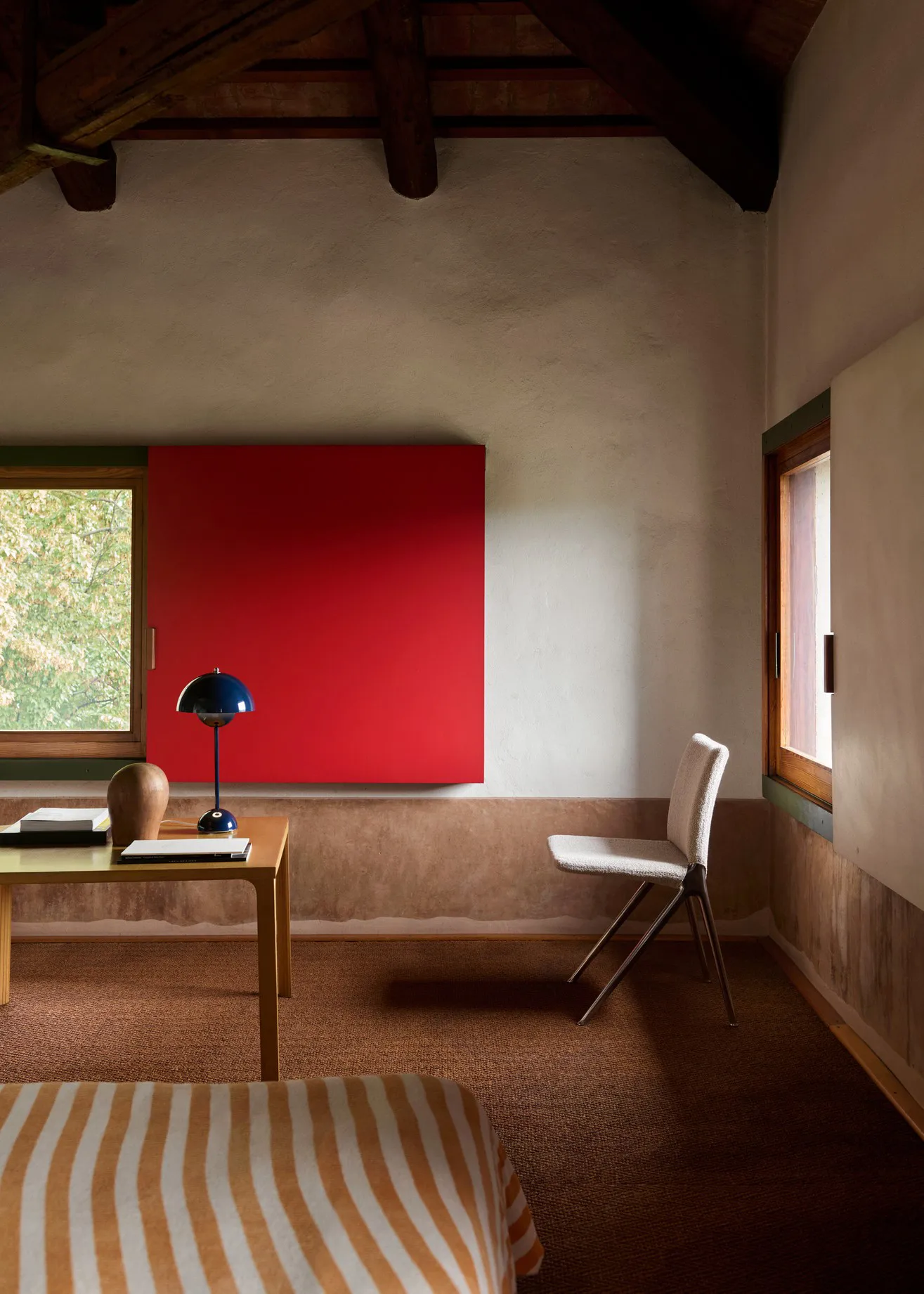 Lampe de table FlowerPot VP3, Steel blue &Tradition