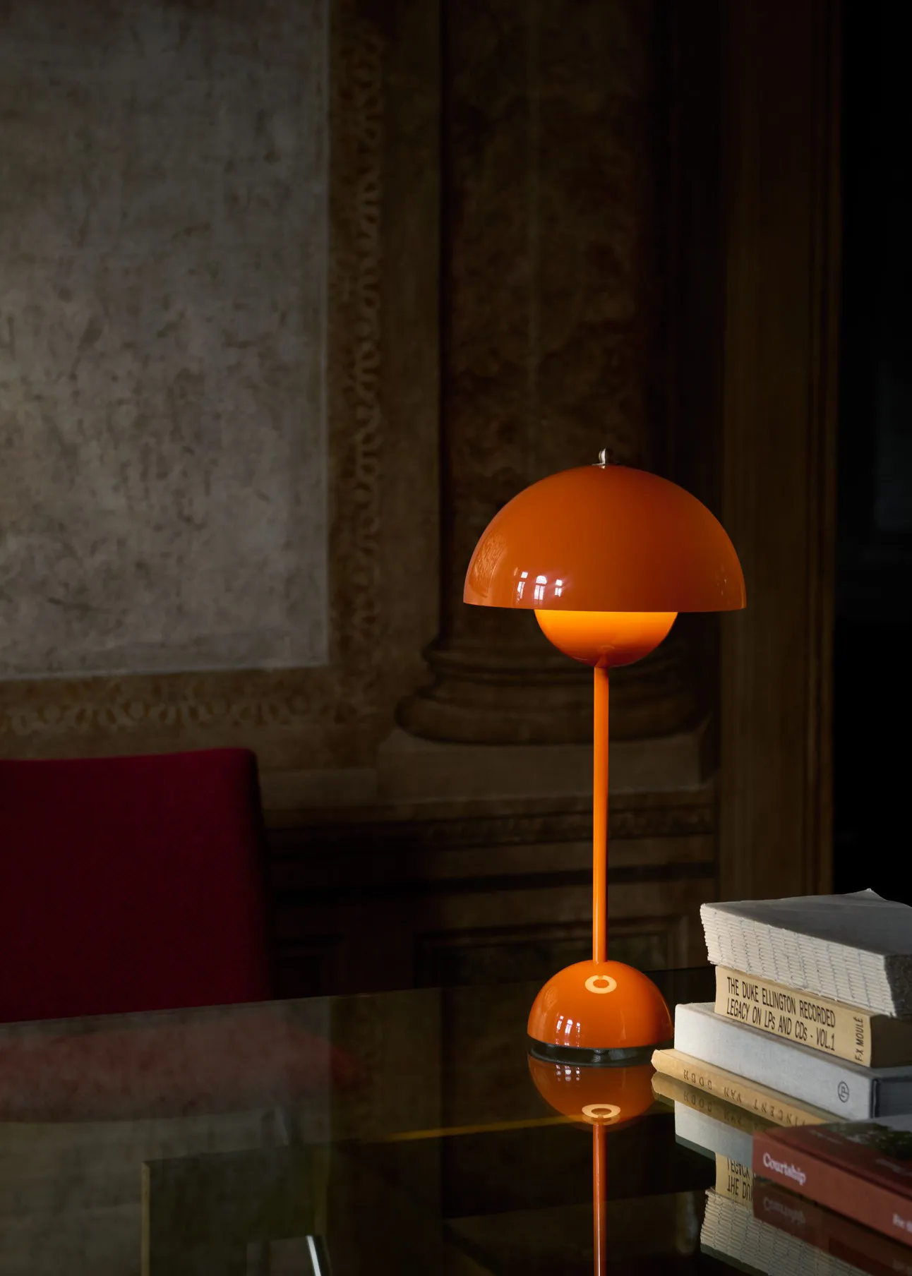 Lampe de table FlowerPot VP3, Zesty orange &Tradition