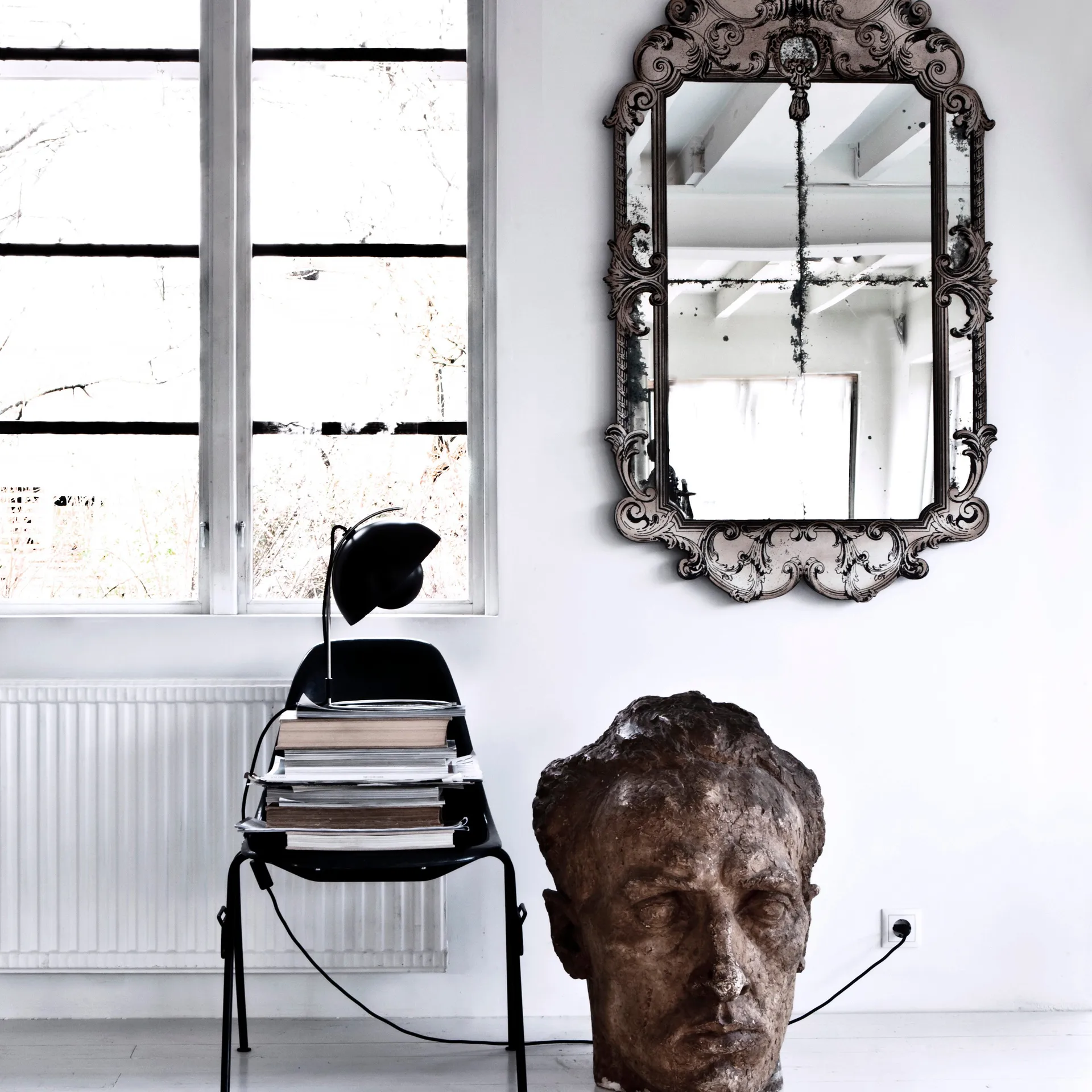 Lampe de table FlowerPot VP4, noir mat &Tradition
