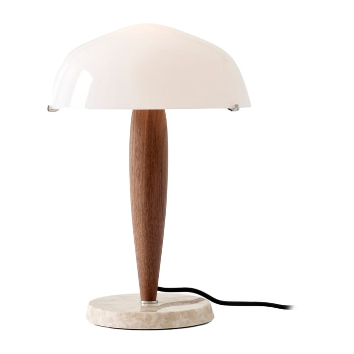 Lampe de table Herman SHY3 - noix et marbre crème, cordon textile - &Tradition