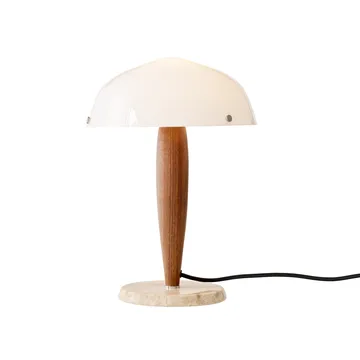 Lampe de table Herman SHY3 - noix et marbre crème, cordon textile - &Tradition