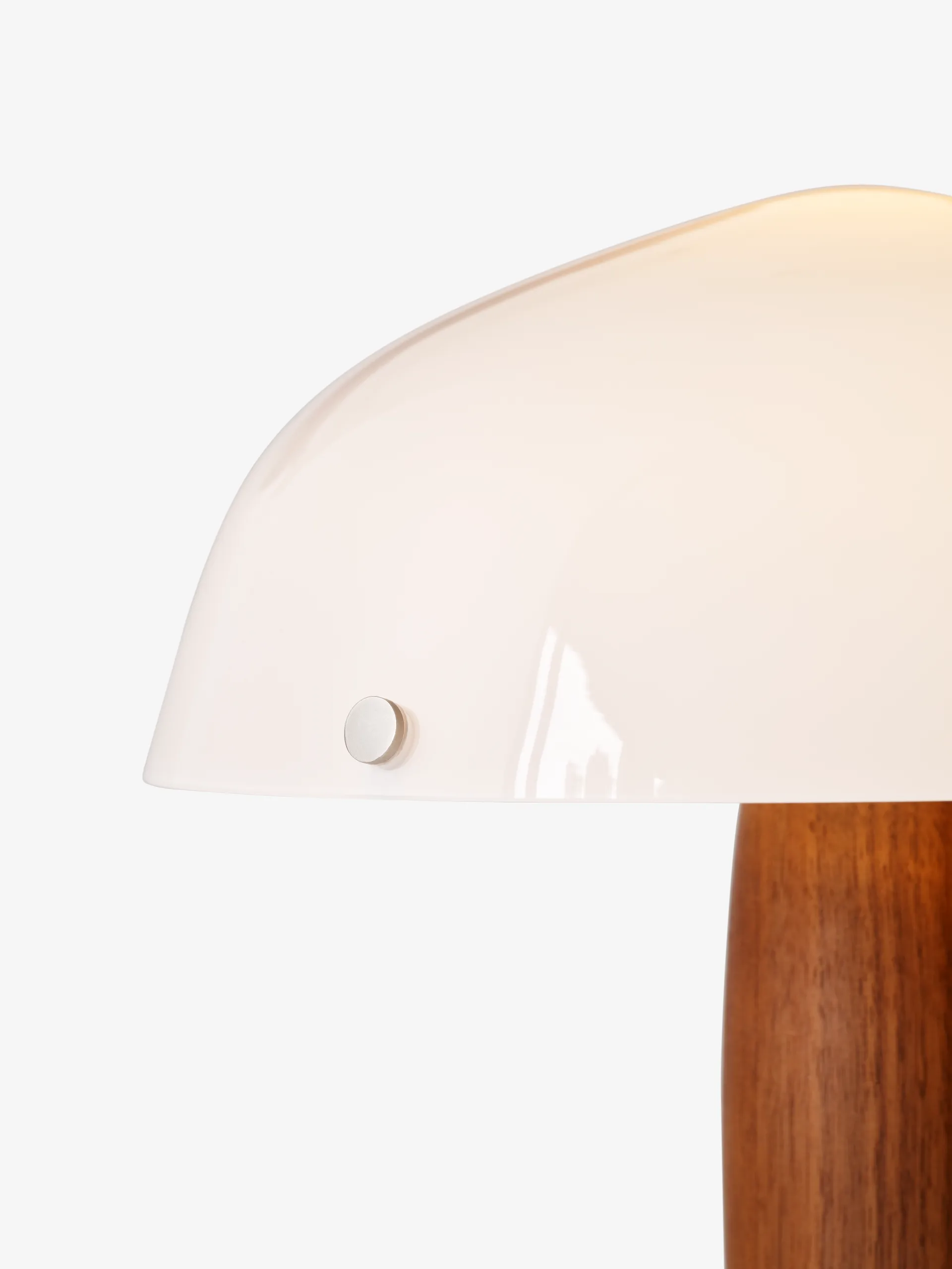Lampe de table Herman SHY3, noix et marbre crème, cordon textile &Tradition