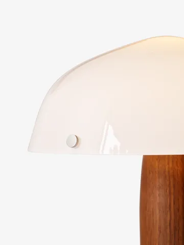 Lampe de table Herman SHY3 - noix et marbre crème, cordon textile - &Tradition