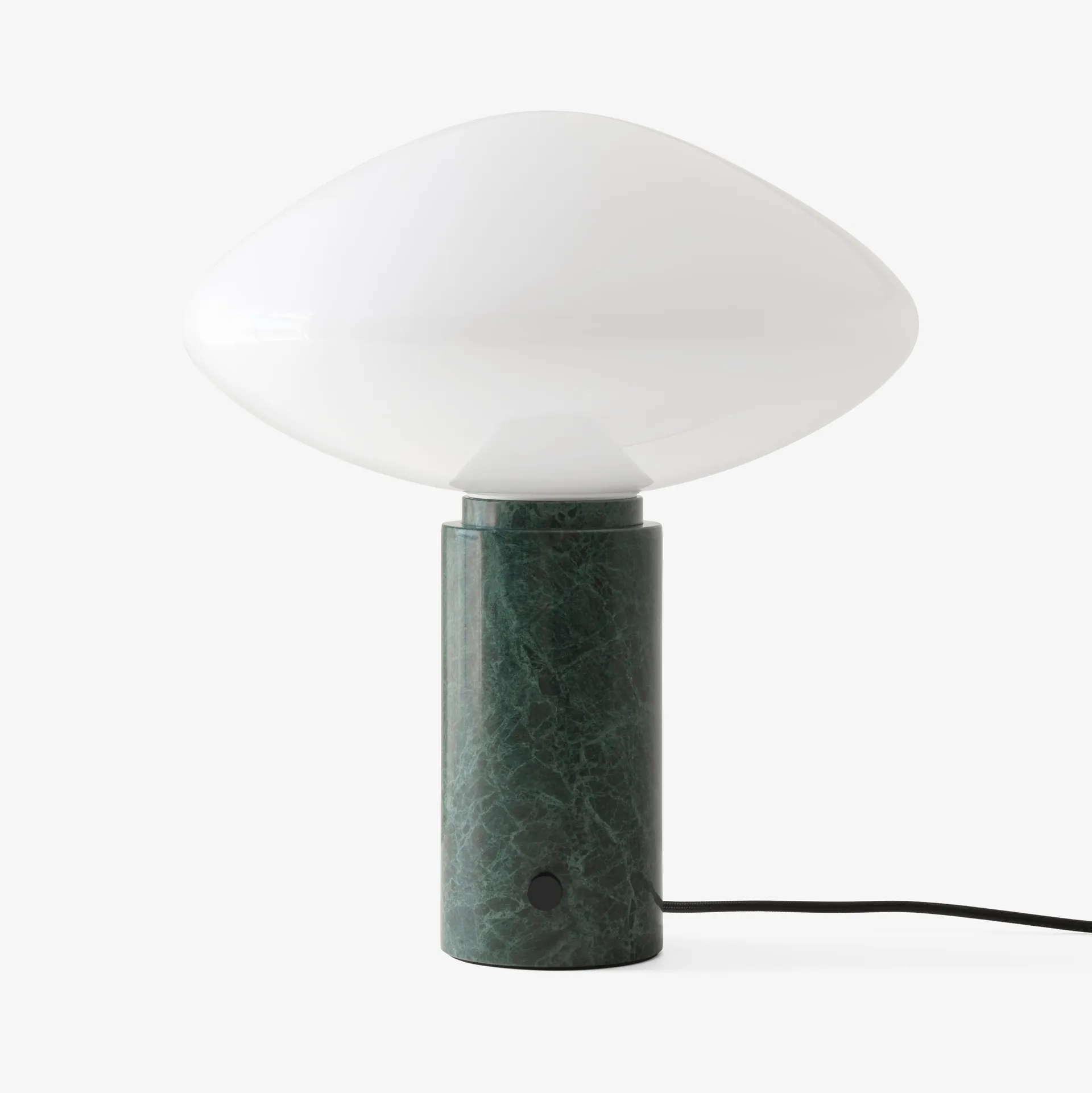 Lampe de table Mist AP17 Ø37 cm, Matt White & Guatemala Verde &Tradition