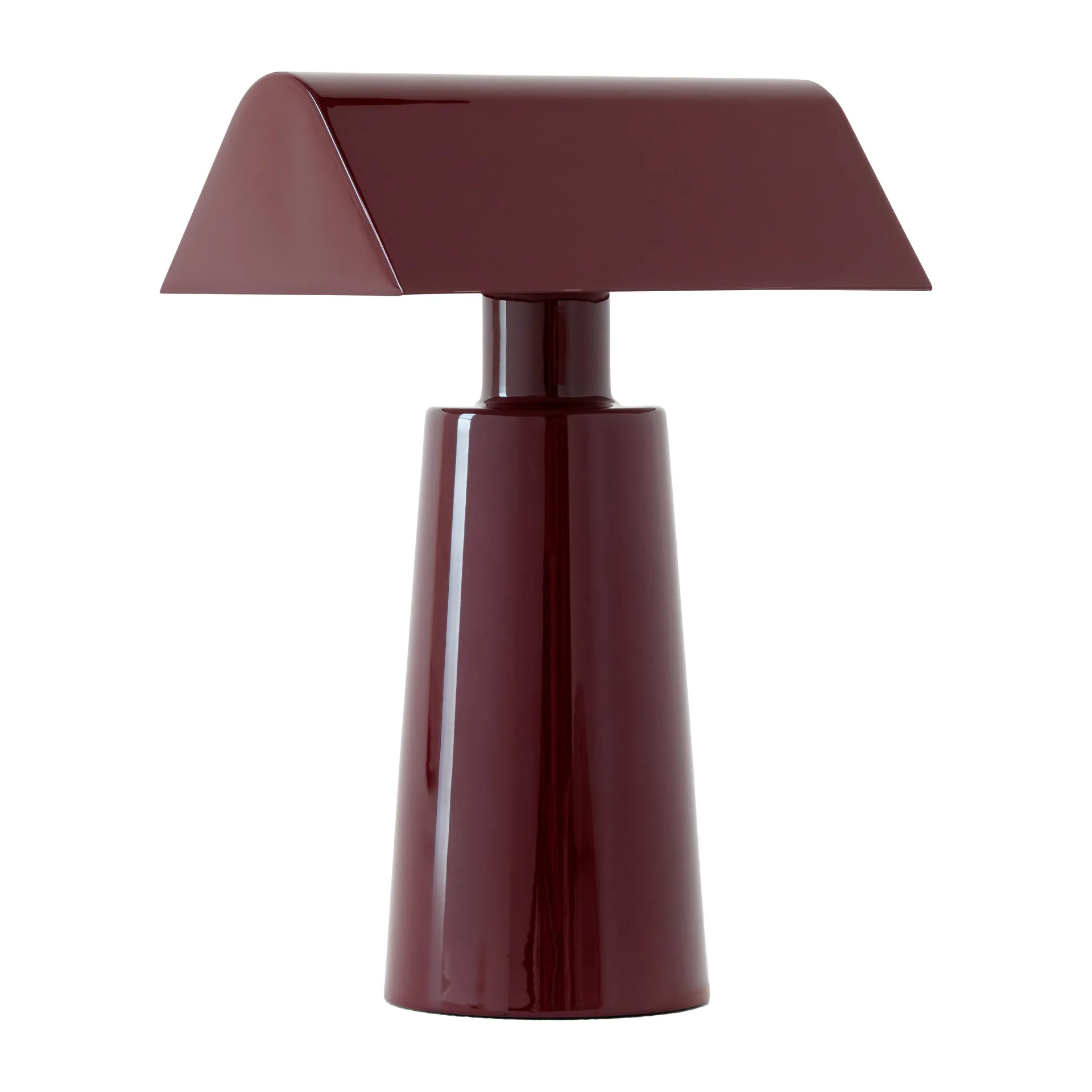 Lampe de table portable Caret MF1, Dark burgundy &Tradition