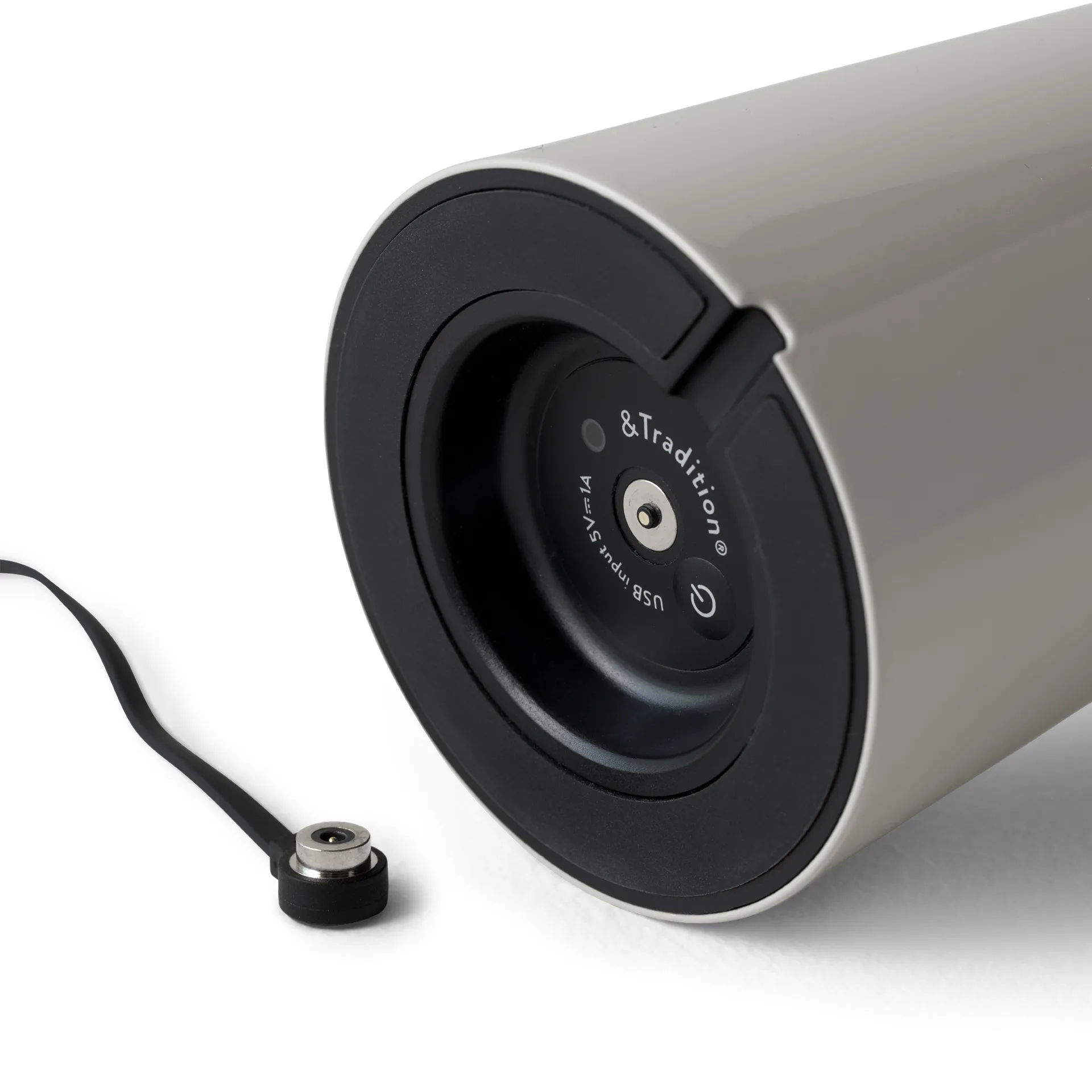 Lampe de table portable Caret MF1, Silk grey &Tradition